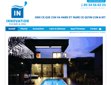 Tablet Screenshot of innovationpiscines-spas.fr